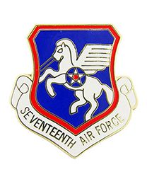USAF 17th Air Force Shield Pin