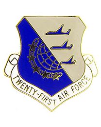 USAF 21st Air Force Shield Pin