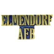 USAF Elmendorf AFB Script Pin