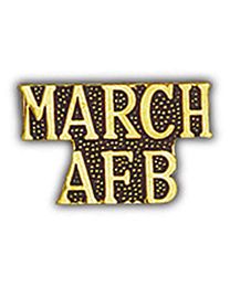 USAF March AFB Script Pin