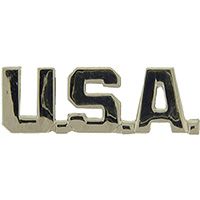 U.S.A. Letters Silver Pin