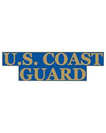 U.S. Coast Guard Gold/Blue Script Pin