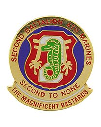 USMC 2nd Battalion 4th Marines Division Pin