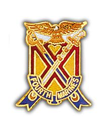 USMC 4th Marine Regiment Pin