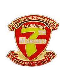 USMC 7th Marine Regiment Pin