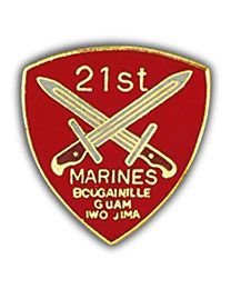 USMC 21st Marine Regiment Pin