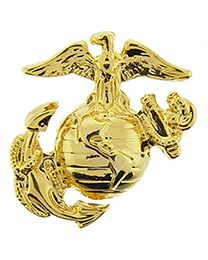 USMC EGA B1 Left (1") Gold Collar Pin