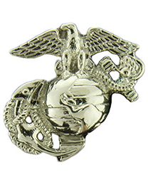 USMC EGA A2 Left (7/8") Silver Collar Pin