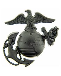 USMC EGA E3 Left (1 5/8") Subdued Cap Pin