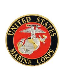 USMC Logo E (Reg) Silver/Gold Pin
