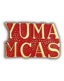 USMC Yuma MCAS Gold/Red Pin