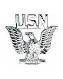 USN Petty Enlisted (LEFT) Silver Rank Pin