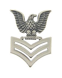 USN Petty Officer 1st Class (RIGHT) Rank Pin