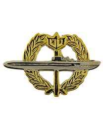 USN Sub-Surface Wreath Pin