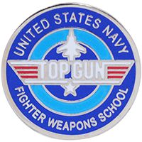 USN Top Gun Fighter Weapons School Pin