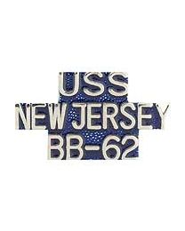 USS New Jersey BB-62 Pin