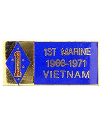 1st Marine Division 1966-1971 Vietnam Tour Pin