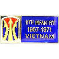 11th Infantry Division 1967-1971 Vietnam Tour Pin