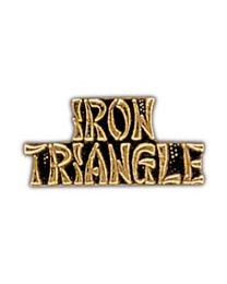 Vietnam Script IRON TRIANGLE Pin