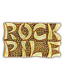 Vietnam Script ROCK PILE Pin