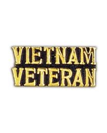 Vietnam Script Vietnam Veteran Pin