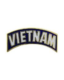 Vietnam Script VIETNAM Tab White/Blue Pin