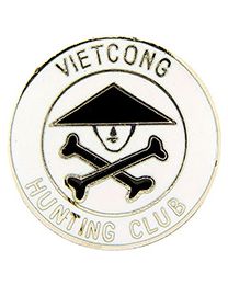 Vietnam V.C. Hunting Club With Bones Pin