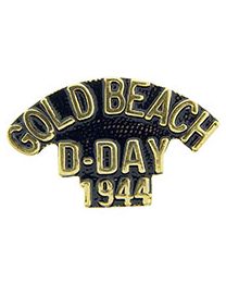 WWII Gold Beach D-Day 1944 Script Pin