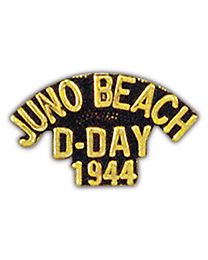 WWII Juno Beach D-Day 1944 Script Pin