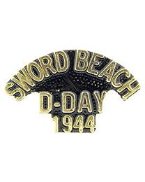 WWII Sword Beach D-Day 1944 Script Pin