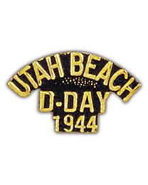 WWII Utah Beach D-Day 1944 Script Pin