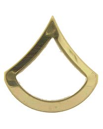 Army E-3 Private First Class Gold Rank Pin