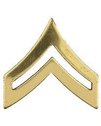 Army E-4 Corporal Gold Rank Pin