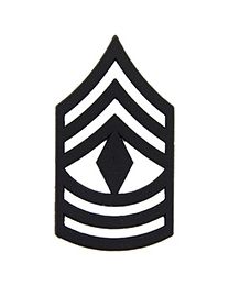 Army E-8 First Sergeant Subdued Rank Pin