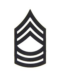 Army E-8 Master Sergeant Subdued Rank Pin