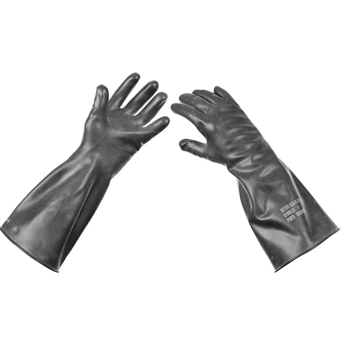 Protective rubber discount gloves