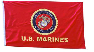 United States Marine Corps Emblem Seal Flag 3' x 5'