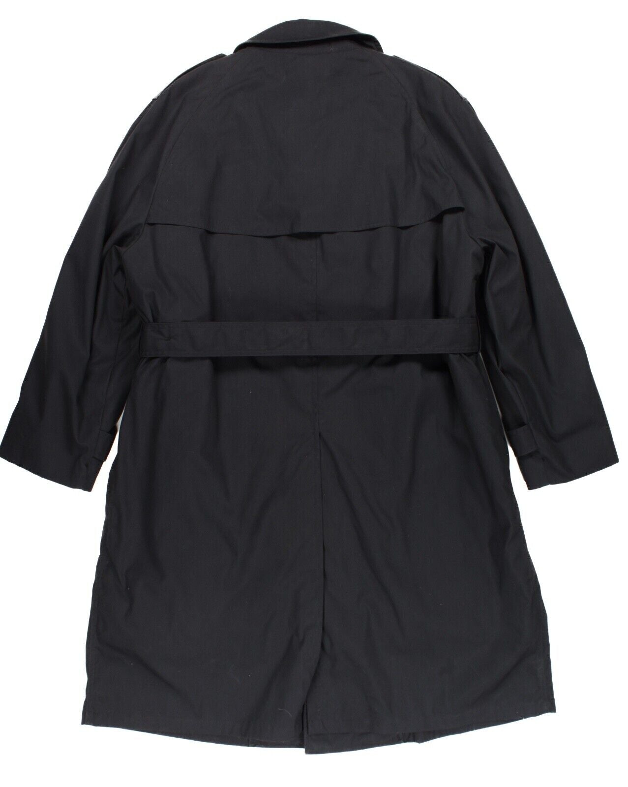 U.S. Army Black Poly/Cotton All-Weather Trench Coat – GRANDPOPSARMYNAVY