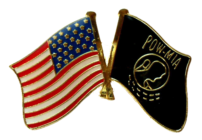 POW-MIA/USA Flags Pin