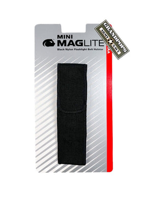 Tactical Mini Maglite Black Quick Release Nylon Marker / Flashlight Belt Holder USA MADE
