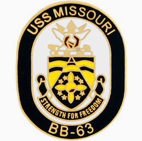 USS Missouri BB-63 Battleship Pin