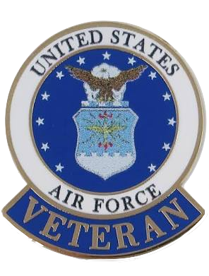 USAF Emblem Veteran Pin