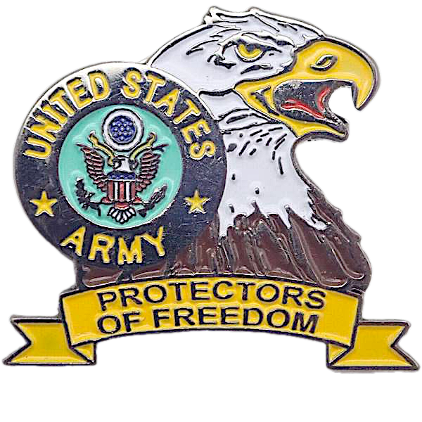 Army Logo Eagle Head (Protector of Freedom) Pin