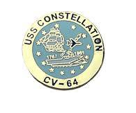 USS Constellation CV-64 Aircraft Carrier Pin