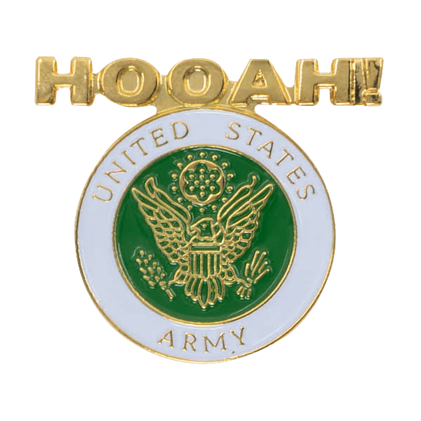 United States Hooah Army Pin