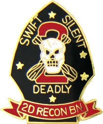 USMC 2nd Recon (Swift Silent Deadly) Battalion Pin