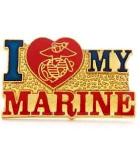 USMC (I Love My Marine) Pin