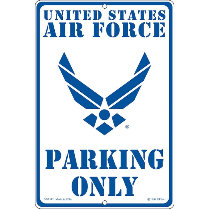 United States Air Force Parking Only Sign