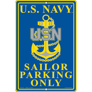 U.S. Navy Sailor Parking Only Sign