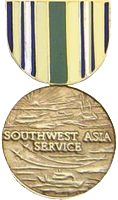 Southwest Asia Service Medal Pin